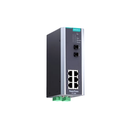 Moxa Iec 61850-3 Mgd Eth. Swtch W/ 6 10/100Baset(X)Ports, Pt-508-Ss-Sc-24 PT-508-SS-SC-24